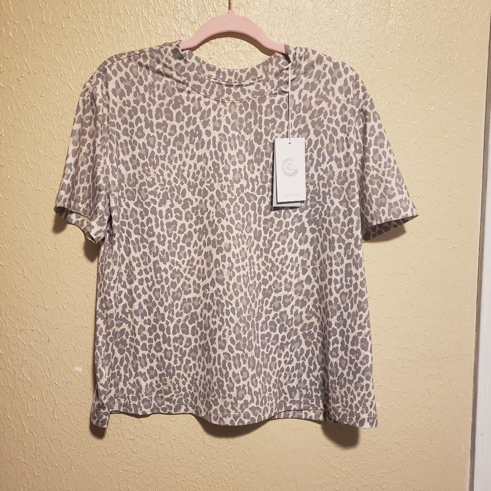 Johnny Was‎ Calme Effect Drop Shoulder Tee Size Medium